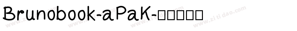 Brunobook-aPaK字体转换
