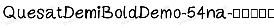 QuesatDemiBoldDemo-54na字体转换
