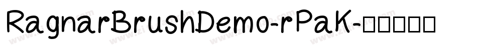 RagnarBrushDemo-rPaK字体转换