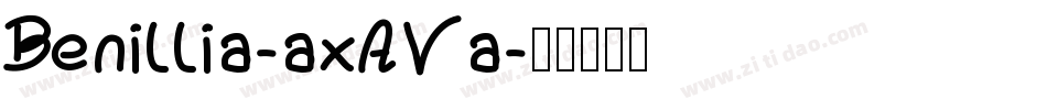 Benillia-axAVa字体转换
