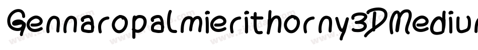 Gennaropalmierithorny3DMedium-86VA字体转换