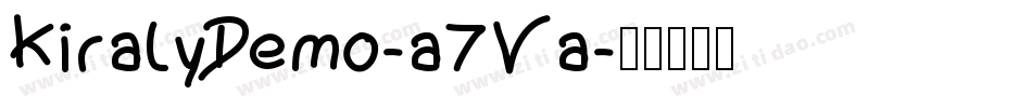 KiralyDemo-a7Va字体转换