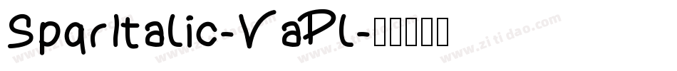 SpqrItalic-VaPl字体转换