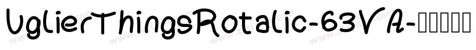 UglierThingsRotalic-63VA字体转换