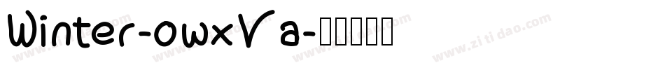 Winter-owxVa字体转换
