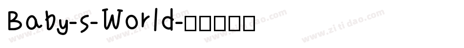 Baby-s-World字体转换