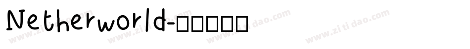 Netherworld字体转换
