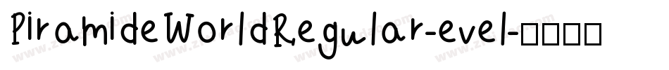 PiramideWorldRegular-evel字体转换