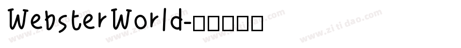 WebsterWorld字体转换
