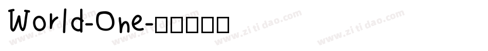 World-One字体转换