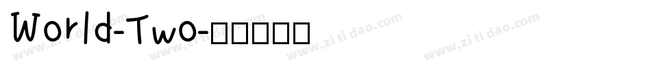 World-Two字体转换