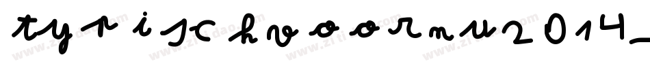 typischvoornu2014字体转换