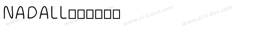 NADALL字体转换