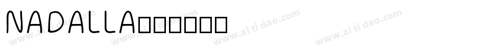 NADALLA字体转换