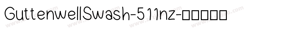 GuttenwellSwash-511nz字体转换