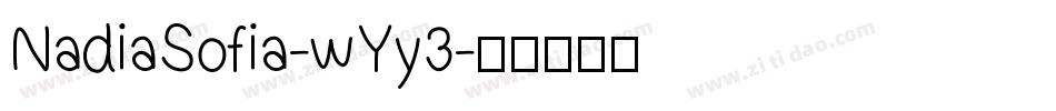 NadiaSofia-wYy3字体转换