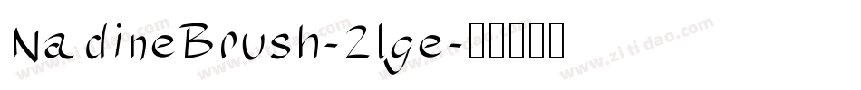 NadineBrush-2lge字体转换