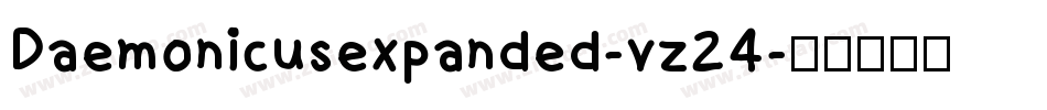 Daemonicusexpanded-vz24字体转换