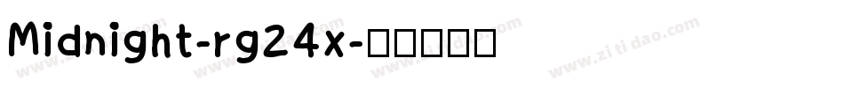 Midnight-rg24x字体转换