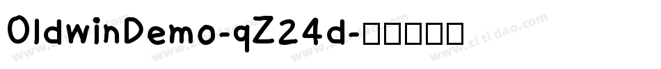 OldwinDemo-qZ24d字体转换