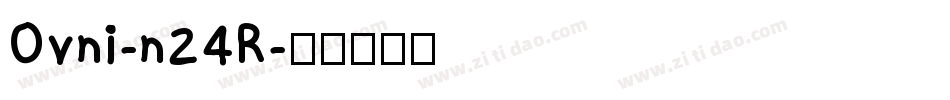 Ovni-n24R字体转换
