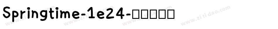 Springtime-1e24字体转换