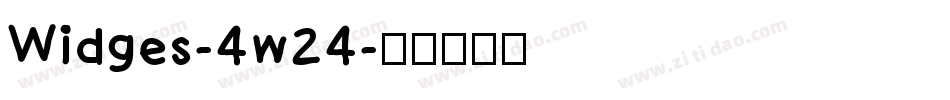 Widges-4w24字体转换