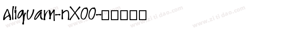 Aliquam-nX00字体转换