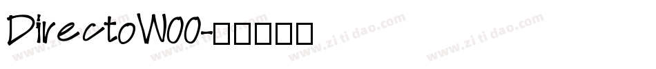 DirectoW00字体转换