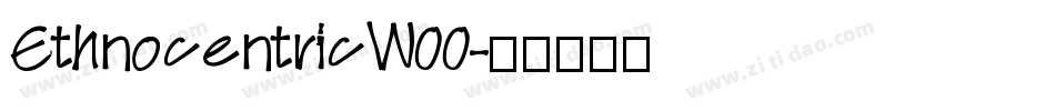 EthnocentricW00字体转换