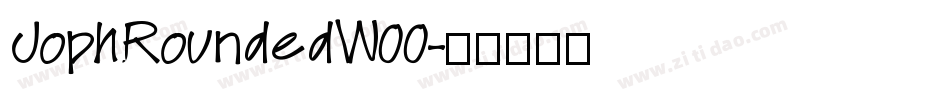 JophRoundedW00字体转换 JophRoundedW00字体转换
