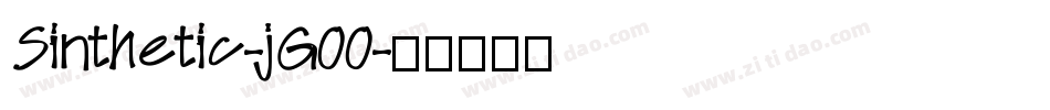 Sinthetic-jG00字体转换