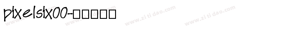 pixelsix00字体转换