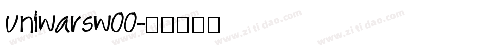 uniwarsw00字体转换
