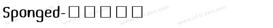 Sponged字体转换