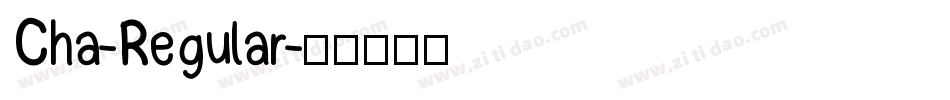 Cha-Regular字体转换