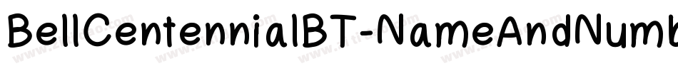 BellCentennialBT-NameAndNumber字体转换