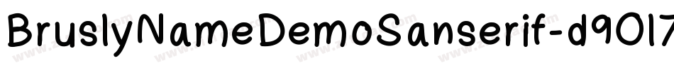 BruslyNameDemoSanserif-d9Ol7字体转换