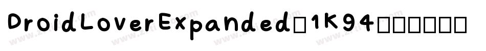 DroidLoverExpanded-1K94字体转换
