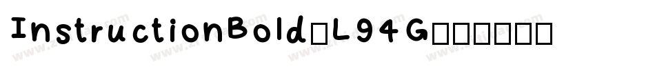 InstructionBold-L94G字体转换