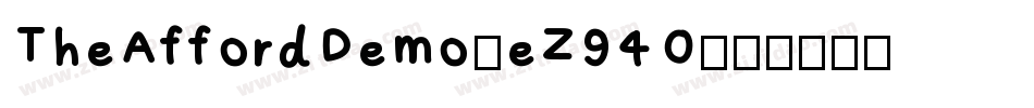 TheAffordDemo-eZ94O字体转换