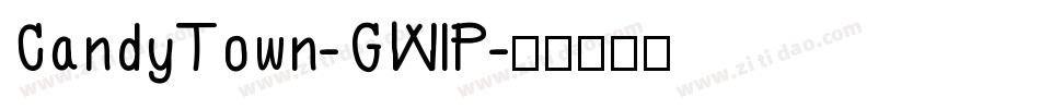 CandyTown-GWlP字体转换