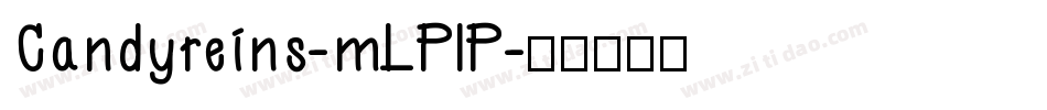 Candyreins-mLPlP字体转换
