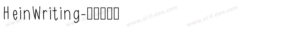 HeinWriting字体转换