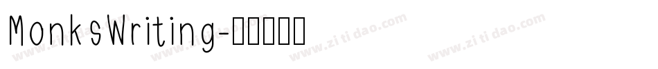 MonksWriting字体转换