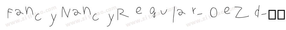 FancyNancyRegular-OeZd字体转换
