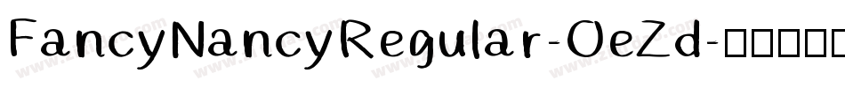FancyNancyRegular-OeZd字体转换