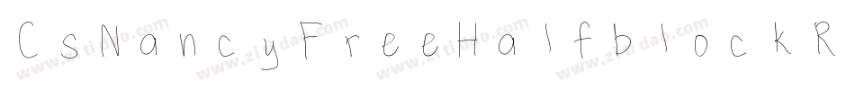 CsNancyFreeHalfblockRough-BW0g5字体转换