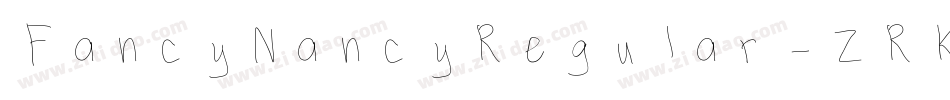 FancyNancyRegular-ZRKZ字体转换