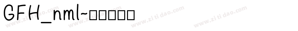 GFH_nml字体转换